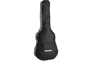 MUSIC STORE Gigbag für Westerngitarre, Eco+, Robuste Gitarrentasche, Zubehörfach, 5mm Polsterung, Wasserabweisender Nylonüberzug