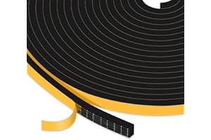 YIMIKI Türdichtung Selbstklebend 6mm(B) x3mm(D), Dichtungsband für Türen Fenster, Moosgummi Schaumstoffband Gegen Kalte Warme Zugluft/Anti-Kollision/Schalldichter/Wasserdichter/Staubdicht, Gesamt 15M