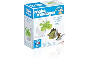 MAKO MOULAGES Dujardin - Mako Créations - Recharge de Pltre - Kit de Loisirs Créatifs, Blanc