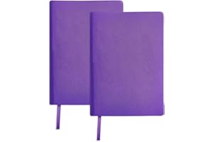 GLOBLELAND 2 Pcs Purple Elastic Cloth Book Covers 6"x9" Stretchable Book Sox Book Protector for Most Hardcover Books Up to 8.5"x9.5" Washable Reusable Protective Cover for Hardcover Textbooks