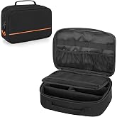 PGmoon Wireless Microphone Case with 3 Slots, Microphone Storage Bag for 3 System Microphones Up to 11 Inch, Portable Microph