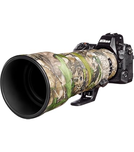 Copertura Impermeabile Per Obiettivo Nikon Z 400mm F2.8 - Mimetica Wilderness Per Fotografia Naturalistica - Foto 4