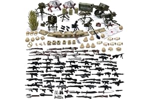 Felicify Vapenleksaksset, 158 Delar Soldater WW2 Vapenset, Militära Leksaksset, Militära Vapenset, Militärfigurer, Soldatfigu