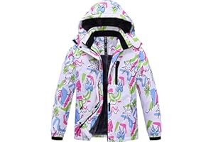 MoFiz Chaquetas Niña Invierno Chaqueta de Esquí Nina Chaqueta Ski Junior Abrigos Invierno Ski Jacket con Capucha