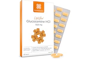 ‎HEALTHSPAN Healthspan Optiflex Glucosamin HCI 1.325mg mit Vitamin C | Schalentierfreie Tabletten für die Gesundheit der Gelenke | 40% mehr Glucosamin | Zusatz von Vitamin C | Vegan | 120 Tabletten