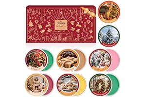 Scent-Hi Christmas Wax Melts 8 Pack, 30g Each Scented Wax Cubes for Warmers, Long-Lasting Home Fragrance, Festive Gift Set with 8 Varieties Soy Wax Tart Melts for Warmer