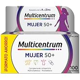 Multicentrum Woman 50+, Multivitamin Supplement, Gluten Free, 100 Tablets | with magnesium, vitamin A, D, B12, calcium