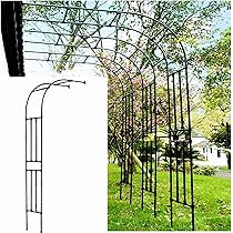 Rosenbogen Halbrund 240x240cm - Rankbogen Aus Stahl Für Garten & Terrasse
