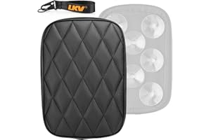 LKV 10.63 ″ Motorcycle Rear Passenger Seat Pillion Cushion Pad with 8 Suction Cups Replacement for Harley Sportster 883 1200 Dyna Bobber Custom Chopper