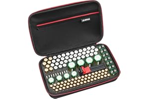 RLSOCO Organisateur de Batterie Étui - Support de Sac de boîte de Rangement Rigide - Détient 120+ Piles AA AAA C D 9V BT-168 (Les piles et le testeur de piles ne sont pas inclus)