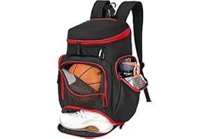 LARIPOP Basketball Backpack Large Sports Bag, Gym Bag with Ball Compartment and Shoe Compartment to Store Sports Shoes Water Bottles Laptops and Daily Necessities, Widely Used in Basketball, Soccer