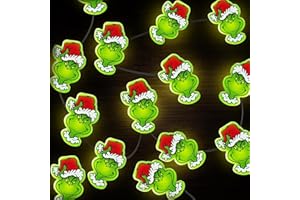 TaimeiMao Catena Luminosa Natalizia, Decorazioni per Albero di Natale, 30 Luci LED, Set da 10 Pezzi, per Albero, Casa, Giardino, Decorazioni per Interni ed Esterni