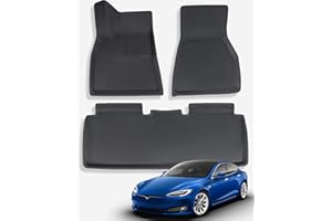 ‎TAPTES TAPTES Fußmatten für Tesla Model S 2012–2022, 3 Stück Allwetter Fußmatten für Tesla Model S, Zubehör für Tesla Model S 2012-2022, Fußmatten für Model S, Unverzichtbares Zubehör für Model S