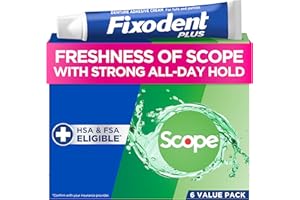 Fixodent Plus Denture Adhesive Cream 2 oz (Pack of 4) by Fixodent