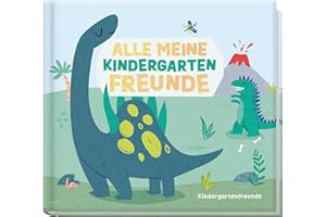 ‎HÄFFT Häfft® Lernfreunde Freundebuch Kindergarten "Dinofreunde" Alle meine Kindergartenfreunde: Freundealbum zum Malen, Ankreuzen, Ausfüllen - nachhaltig & klimafreundlich