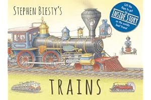 Stephen Biesty's Trains: Cased Board Book with Flaps (Stephen Biesty Series)