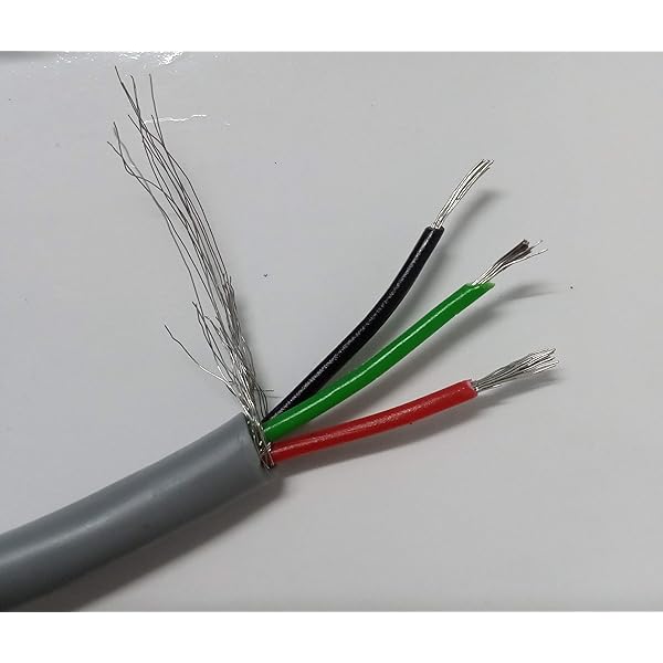 Spectrum Technology 3 Core Shielded Signal Data Transmission Cable For Emi Protection 5 M Length In Industrial Scientific