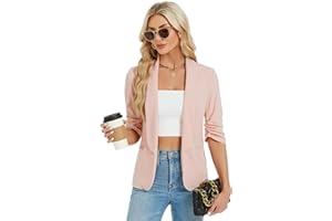 YesFashion Blazer Damen Sportlich Elegant Blazerjacke Open Front Casual Blazer Jacket