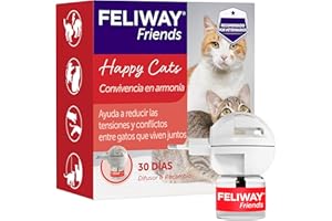 FELIWAY Friends - Difusor + Recambio de feromonas calmantes para Gatos (30 días, 48 ​​ml) - Ayuda a Crear armonía y a Reducir conflictos Entre Gatos Que Viven Juntos. Recomendado por Veterinarios