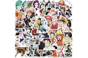 YANGSIW Japanese Anime Stickers, Popular Classic Mixed Stickers, 50pcs Waterproof Vinyl Stickers for Car Phonec Computer, Guitar, Luggage, Skateboard for Cartoon Fans …