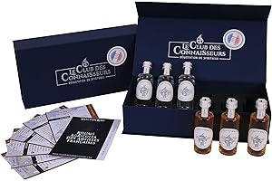 LE CLUB DES CONNAISSEURS DEGUSTATION DE SPIRITUEUX Coffret Dégustation Rhum Antillais 6 x 40ml - En Solo Ou En Duo - Rhum Agricole Blanc Et Vieux