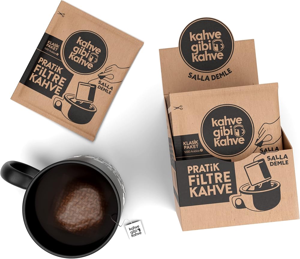 Kahvegibikahve Taptaze Pratik Filtre Kahve Sallama - 10'lu Klasik Paket