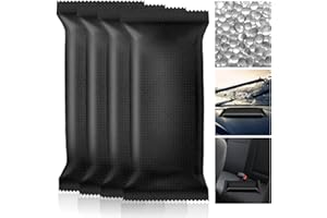 Boadw 4 x 500 g Deshumidificador para coche, recargable, almohadilla de humedad para microondas, bolsa de deshumidificación de acción rápida, para coche, sótano, garaje, RV