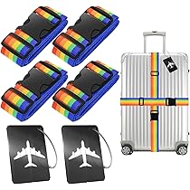 Accessori Viaggio Pratici Cinghie Elastiche Per Bagagli - Regolabili, Poliestere, Per Valigie E Borse Straps Fixed