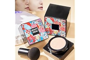 Keeoysie Mushroom Head Air Cushion CC Cream, BB Cream, Air Cushion BB Cream,Correcteur hydratant, Contrôle de l'huile hydratante,Couvrant Imperfections Couverture Foundation - Ivory