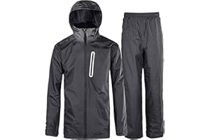 SPEEDRUN Traje Impermeable Hombre Reflectante Chubasquero Impermeable Jacket Chubasquero Moto Poncho Impermeable Rain Suit Man Bicicleta Senderismo Shubasquero Sport Outdoor