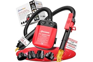 ‎MOVELAND moveland Benzinpumpe Elektrisch - Effiziente und sichere Benzinpumpe Für Kanister - Kraftstoffpumpe mit Überlaufschutzsensor - mit 4 Größenadaptern Schlauch 2.2 GPM für Traktor Generator Rasenmäher