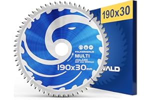 FALKENWALD - Disco sierra circular 190mm x 30 mm - Disco de Corte compatible con Sierra Tronzadora y Sierra Circular de Bosch & Makita