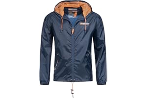 Geographical Norway Boat Men - Chaqueta Cortavientos Para Hombre - Chaqueta Impermeable De Manga Larga - Ide Para La Temporada De Senderismo Primavera Verano Otoño Invierno