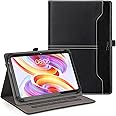DLveer Universal Case for Hakaug Tablet 10 Inch/HotLight Tablet 10 Inch/TPZ Tablet/Lville Tablet/Doogee U9 Tablet/Cheerjoy Tablet 11 Inch, Multi-Angle PU Leather Cover for 10-11 Inch Tablet,Pure Black