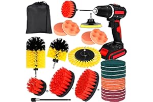 AOKYOM Spazzola per Trapano 25PCS Spazzole per Trapano per Pulire Drill Brush Power Scrubber Spazzole per la Pulizia Spazzola Rotante Pulizia Elettrica per Bagno Doccia Toilette Piastrelle Pavimenti