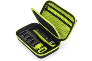 Yinke Etui do Philips OneBlade QP2520, QP2530, QP2620, QP2630, One Blade 360 Face Body Golenie Trymowanie, dodatkowe miejsce do przechowywania akcesoriów do prowadzenia grzebienia, twarde etui do