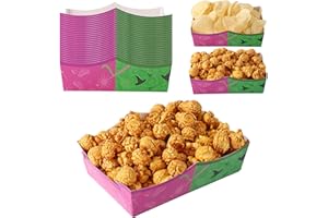 BOXOB 24pcs Witch Theme Food Trays, Party Paper Food Boats Trays for Waterproof Greaseproof Perfect Snack Displaying Storing Party Supplies and Halloween Decorations