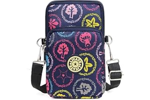 Ikaif Bolso De Nylon Multifuncional Para Teléfono, Bolso Cruzado Para Niñas, Monedero Para Teléfono Móvil, Bolso De Hombro Para Mujer, Bolso De Mano, Cierre Con Cremallera