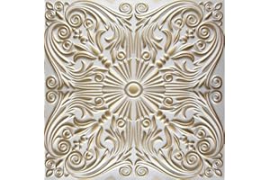 EURODECO Retro Vintage Paneles de techo de blando poliestireno XPS PSE, Revestimiento de techo imitación madera, Decorar de pared 50x50cm espesor 2mm(4 m² = 16 piezas) (Retro 76)