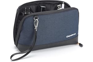 Omnpak Organizador electrónico, organizador de cables de viaje portátil, organizador de tecnología profesional compatible con enchufe de cargador, banco de energía, memoria USB