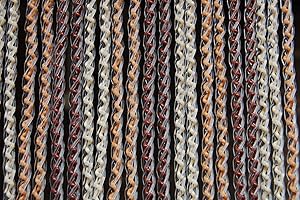 La Tenda Türvorhang AREZZO 2 Raumteiler Fliegenschutz Insektenabwehr Farbe: Braun-beige-vulkanbraun, Maße Vorhang:100 x 230 cm