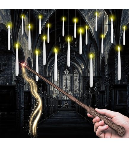Bougies LED Suspendues Avec Télécommande - Lot De 12, Effet Flamme Vacillante, Pour Noël, Mariage, Halloween