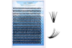 Ciuffetti 240 pcs 40D Cluster Volume Russo 8-16mm mix 0.07 mm Curvatura C Fai Da Te a Casa per Principianti Individuali Professional Naturali Ciglia Finte Gemerry Extension Ciglia（40D-0.07C,8-16MIX）