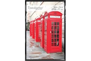 MCS Trendsetter 61 x 91,5 cm Cornice per Poster Nera Super Lucida, per Appendere Foto, Poster, Pittura e Stampe in Verticale e Orizzontale (Confezione da 1)