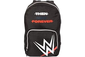 POPGEAR WWE Logo Backpack, Kids, One Size, Black, Official Merchandise