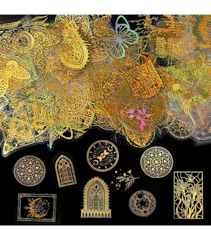 Autocollants Scrapbooking 90 Pièces - Thème Bibliothèque, Fleurs, Chats | Décoratifs Pour Journal, Album Photo, Cadeaux