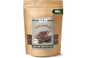 ‎BIOJOY Biojoy BIO-Ziarna Kakaowca surowe, naturalne i nieprażone (Theobroma cacao) (500 g)