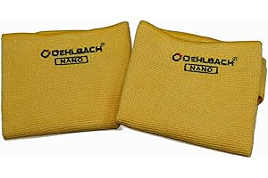 Oehlbach HDCC-30 - Panno in microfibra, 30 x 30 cm, per occhiali, TV, fotocamera, display, telefoni cellulari, 2 pezzi