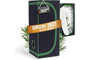 Rapid Teck® Grow Tent Home Grow Tent | Indoor Grow Tent | Black Green | Growroom Grow Cabinet Darkroom Plant Tent Greenhouse Box Breeding Tent | Growing Tent | Choice of Sizes