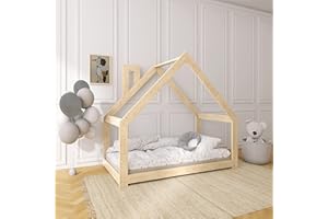 Need Sleep Letto casetta per bambini 80x160 con camino cm simmetrico